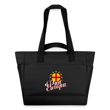 Pan-Europa Retro-Skript - Wasserabweisende Padded Bag - Schwarz - Vorne
