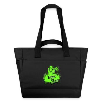 Born to Spray Art Urbain Graffiti Streetwear - Sac matelassé déperlant - noir - Devant