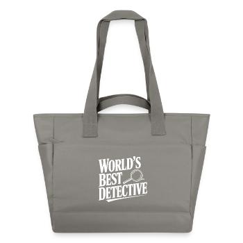 World's Best Detective - Water-Repellent Padded Bag - grey - Front