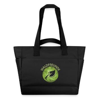 Forest Friends Leaf Nature Nature Nature Forest Protection - Sac matelassé déperlant - noir - Devant