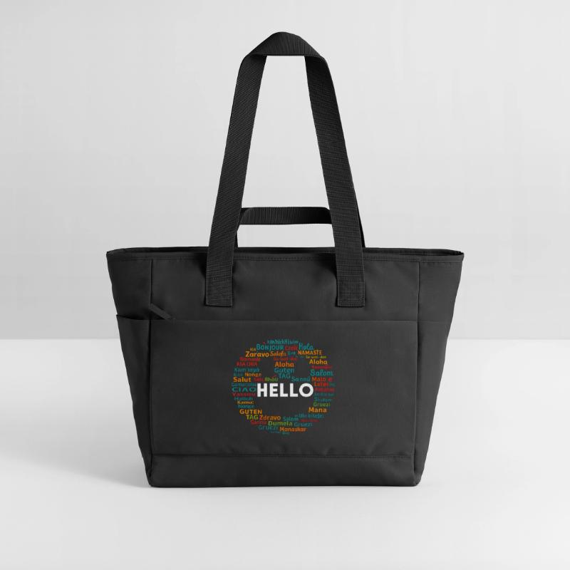 Commencez par Hello Different World Language Learning Sac matelassé déperlant