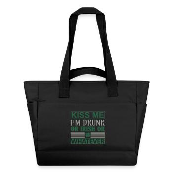 Kiss me drunk irish - Water-Repellent Padded Bag - black - Front