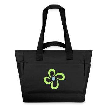 flower - Water-Repellent Padded Bag - black - Front