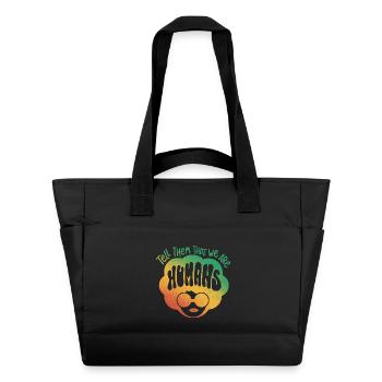 Être humain, coloré et bruyant - Sac matelassé déperlant - noir - Devant