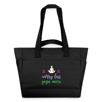 Inquiétez-vous moins Yoga Plus - Sac matelassé déperlant - noir - Devant