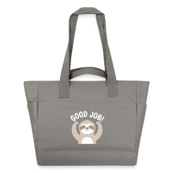Paresse, bon travail, encouragement - Sac matelassé déperlant - gris - Devant