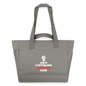 Club socialiste anticapitaliste - Sac matelassé déperlant - gris - Devant