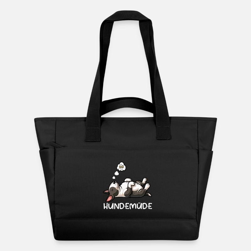 Hundemüde Miniatur Bullterrier Bully Bullterrier - Wasserabweisende Padded Bag - Schwarz