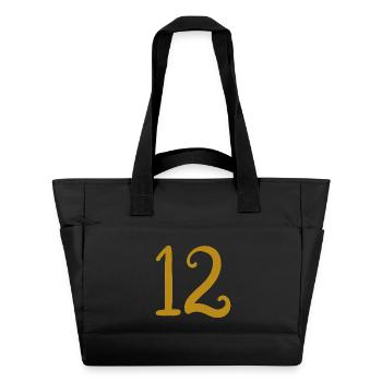 12 - Water-Repellent Padded Bag - black - Front