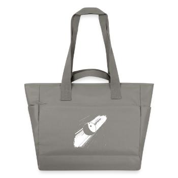Boule de bowling - Sac matelassé déperlant - gris - Devant