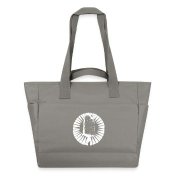 Cream Sketch - Water-Repellent Padded Bag - grey - Front