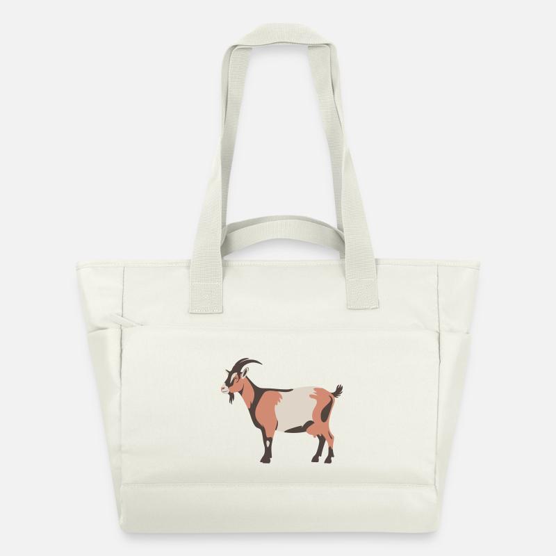 Chèvre - Sac matelassé déperlant - blanc nature