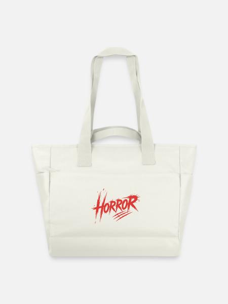 Horror - Killerblut-Design - Wasserabweisende Padded Bag - Naturweiß