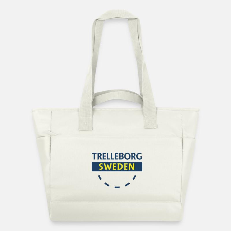 Trelleborg Suède Logo Arc - Sac matelassé déperlant - blanc nature