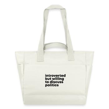 Politics - Water-Repellent Padded Bag - natural white - Front