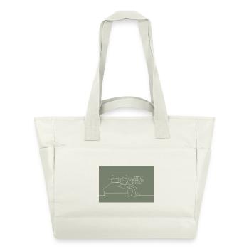 Juste cinq minutes de plus humour de chambre - Sac matelassé déperlant - blanc nature - Devant