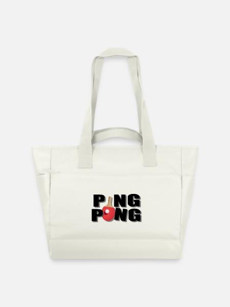 Tischtennis - Wasserabweisende Padded Bag - Naturweiß