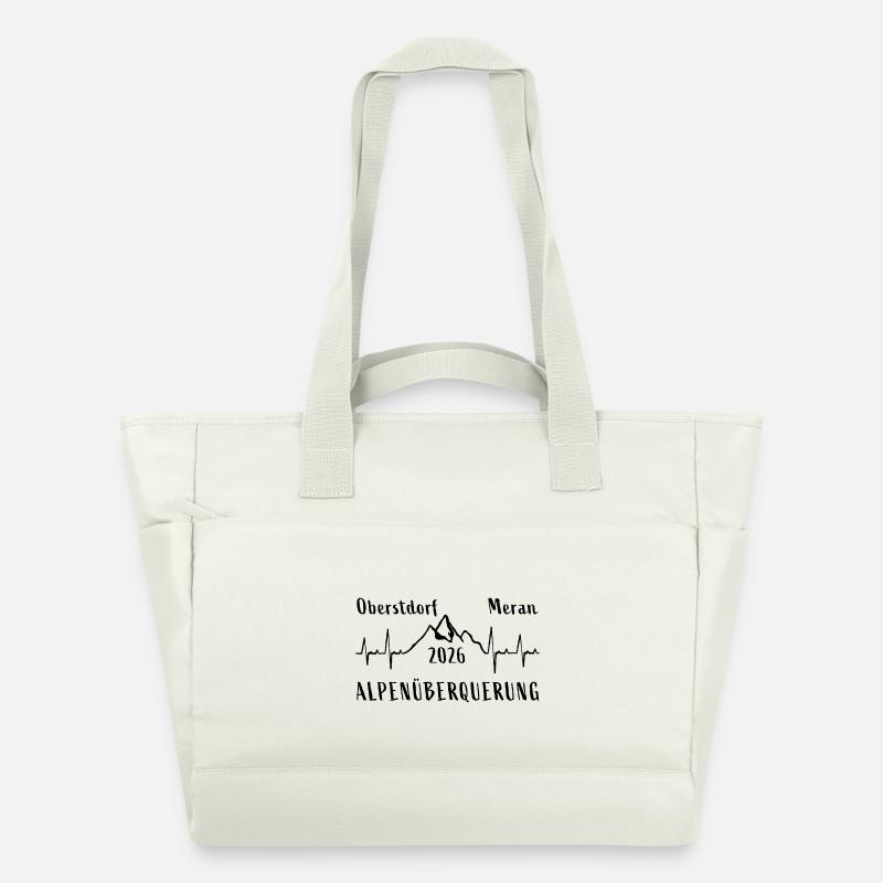 ALPENÜBERQUERUNG 2026 Oberstdorf Meran E5 - Wasserabweisende Padded Bag - Naturweiß
