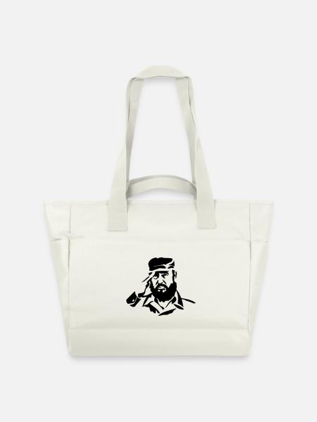 Fidel Alejandro Castro Ruz - Wasserabweisende Padded Bag - Naturweiß