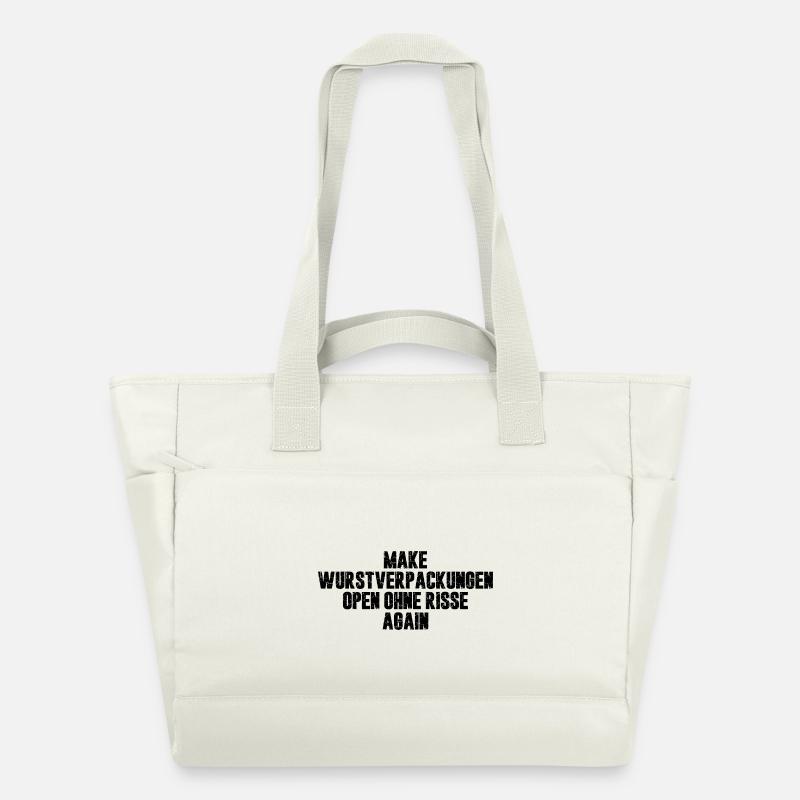 Make Wurstverpackungen Open Ohne Risse Again - Wasserabweisende Padded Bag - Naturweiß