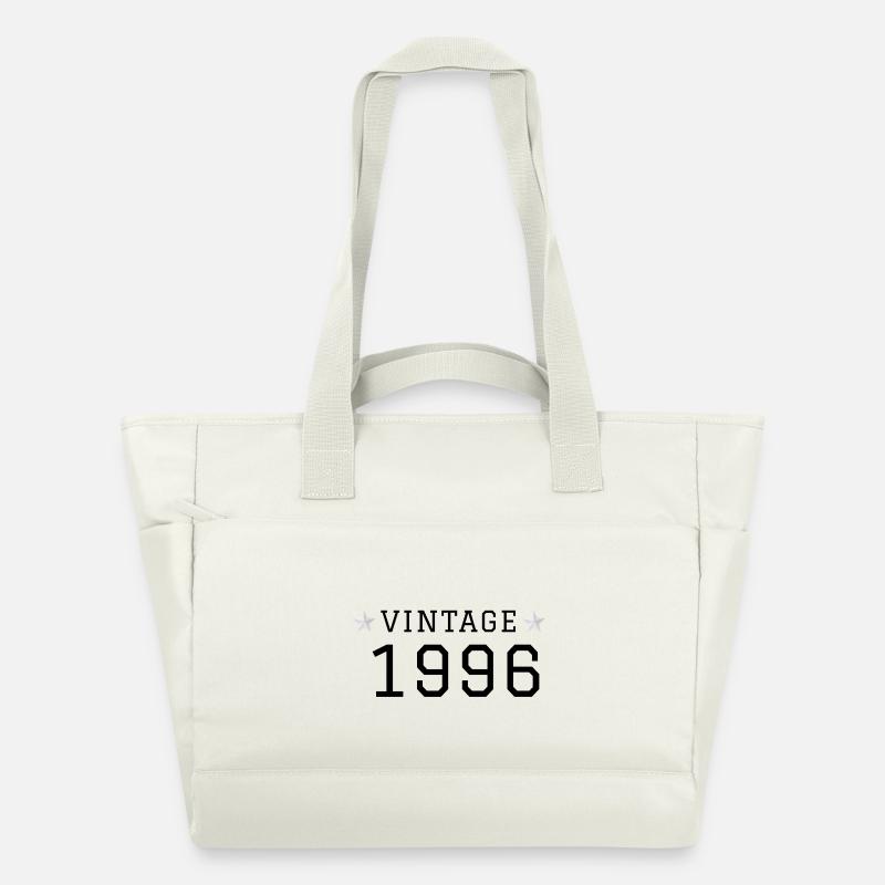 VINTAGE_1996_texte_noir_sans_arriere_plan_co - Sac matelassé déperlant - blanc nature