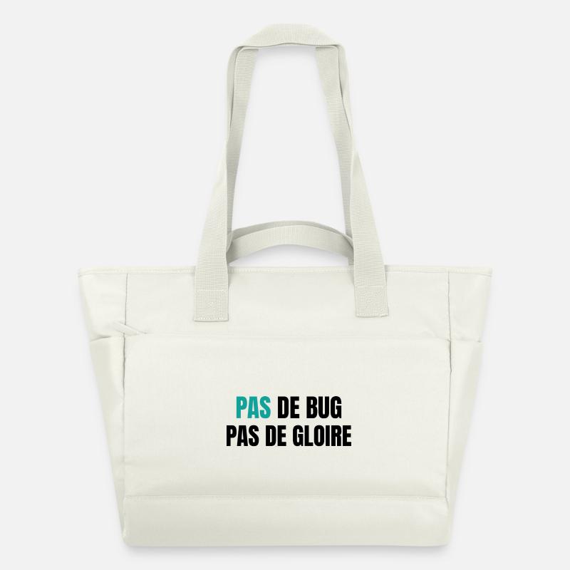 Pas de bug pas de gloire - Wasserabweisende Padded Bag - Naturweiß