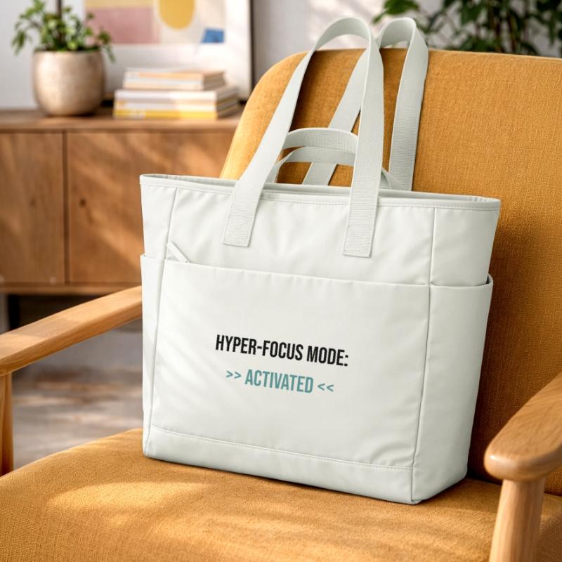 Hyper-Focus Mode: Activated - Statement Wasserabweisende Padded Bag