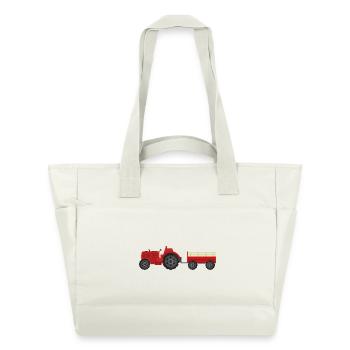 Landtraktor - Wasserabweisende Padded Bag - Naturweiß - Vorne