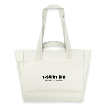 Bio Parodie Conservation Animale - Sac matelassé déperlant - blanc nature - Devant
