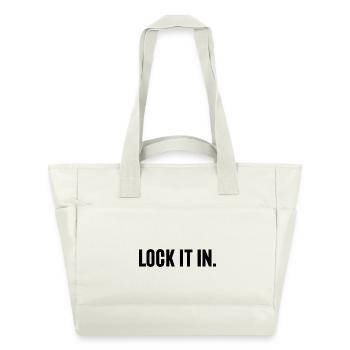 Basketball-Liebhaber-Geschenk – Lock It In - Wasserabweisende Padded Bag - Naturweiß - Vorne