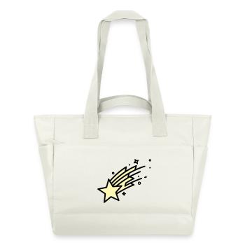 Shooting Star Comet Comic - Water-Repellent Padded Bag - natural white - Front