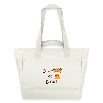 Oliver on board - Water-Repellent Padded Bag - natural white - Front