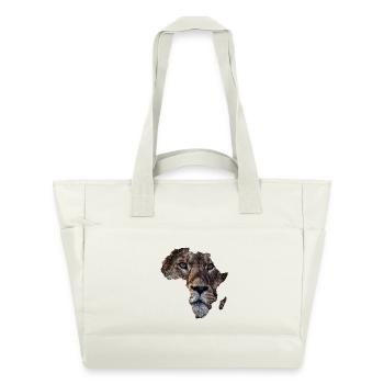 Afrika Löwe - Wasserabweisende Padded Bag - Naturweiß - Vorne