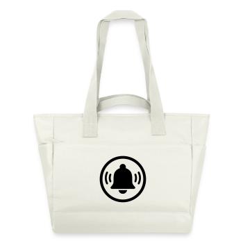 Sonnette d’alarme - Sac matelassé déperlant - blanc nature - Devant