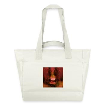 Danser dans la nuit noire - Sac matelassé déperlant - blanc nature - Devant