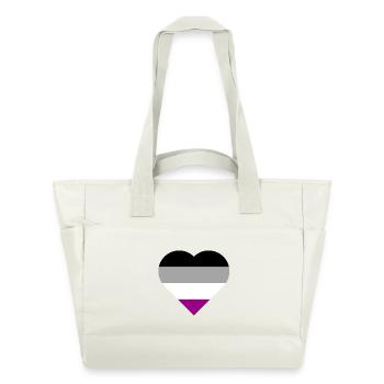 Asexual PrideLove - Wasserabweisende Padded Bag - Naturweiß - Vorne