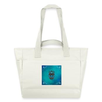 Super masque cyberpunk - Sac matelassé déperlant - blanc nature - Devant
