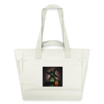 Chapeau de sorcière - Sac matelassé déperlant - blanc nature - Devant
