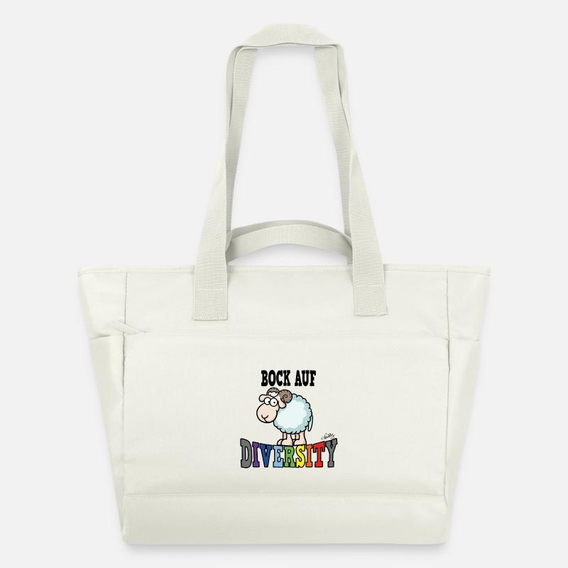 Désir de diversité - Sac matelassé déperlant - blanc nature