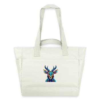 Impala Bunte Kawaii Cartoon Figur Clipart - Wasserabweisende Padded Bag - Naturweiß - Vorne