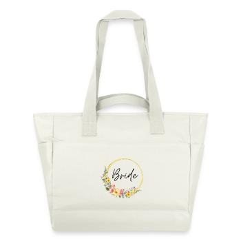 L’équipe de la mariée ! Personnalisable - Sac matelassé déperlant - blanc nature - Devant
