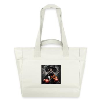 Trauriger Clown - Wasserabweisende Padded Bag - Naturweiß - Vorne