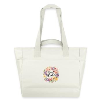 L’équipe de la mariée ! Personnalisable - Sac matelassé déperlant - blanc nature - Devant