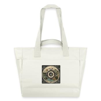 Là où le vent nous emporte – Nature Compass Design - Sac matelassé déperlant - blanc nature - Devant
