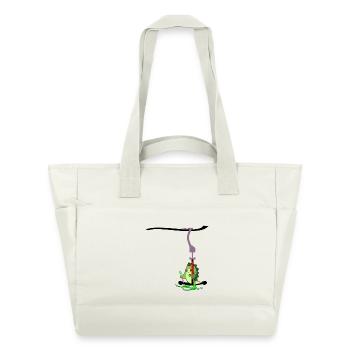 REMONTÉE MÉCANIQUE ENFANTS SKI DINOSAURE - Sac matelassé déperlant - blanc nature - Devant