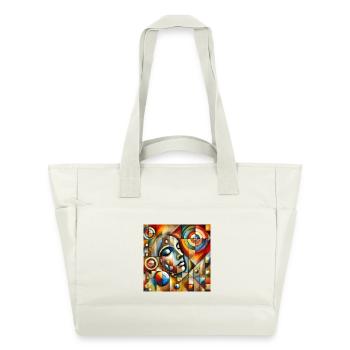 Femme endormie - Sac matelassé déperlant - blanc nature - Devant