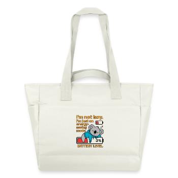 Koala im Energiesparmodus - Wasserabweisende Padded Bag - Naturweiß - Vorne