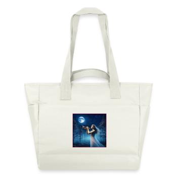 Trompette dans la forêt enchantée au clair de lune - Sac matelassé déperlant - blanc nature - Devant