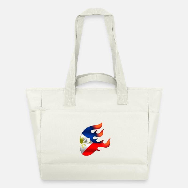 Drapeau des Philippines - Philippines - Ninja - Sac matelassé déperlant - blanc nature