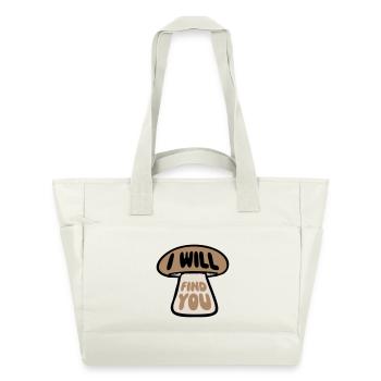 Pilz Je te trouverai Lustig Humour Spruch - Sac matelassé déperlant - blanc nature - Devant
